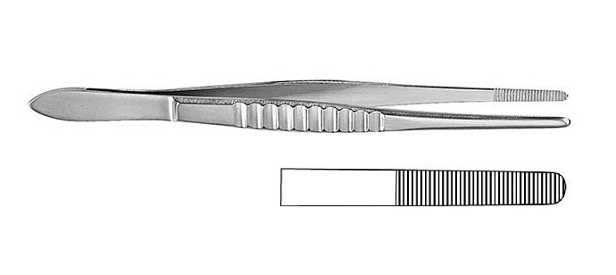 MODELL USA Пінцет анатомічний; прямий; із зубчиками; 15,0см; ширина бранш 3,4+/-0,2. Tontarra Medizintechnik GmbH